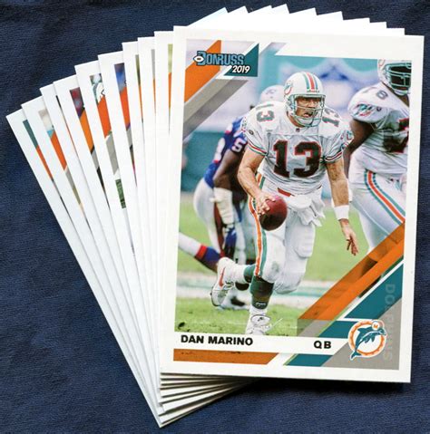 This gives you a much more accurate estimate of what your football card is worth. 2019 Donruss Miami Dolphins NFL Football Card Team Set
