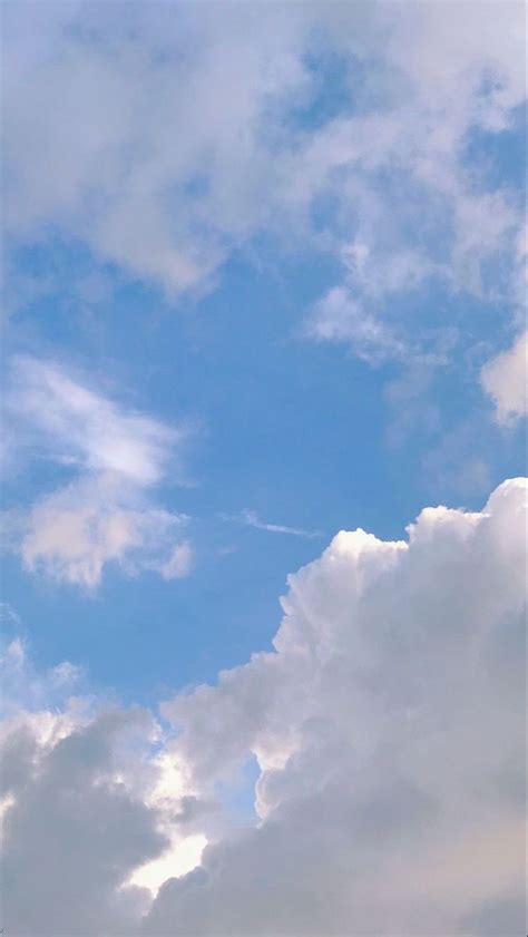 Clouds ☁️💙 Sky Aesthetic Blue Sky Wallpaper Blue Sky Photography