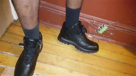 Nike Acg Goadome Black Leather Boot On Feet Youtube