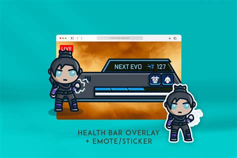 Apex Legends Health Bar Overlay Wraith Emote For Twitch Etsy Hot Sex