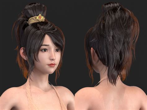 3d High Quality Realism Polygon Hair 17 Cgtrader