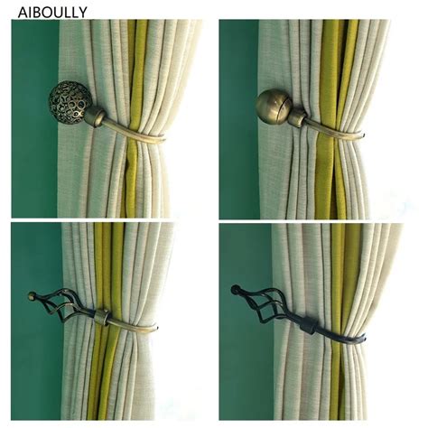 Aiboully Set Of 2 Curtain Holders For Window Curtain Decoration