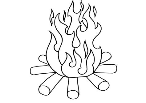 Best Photos Of Fire Log Coloring Page - Fire Logs Coloring, Yule