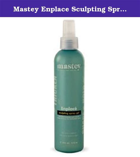 Mastey Enplace Sculpting Spray Gel 8 Fluid Ounce Sculpt Fine Hair