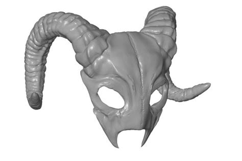 Ram Skull Mask Digital Download For 3d Printing Etsy Uk