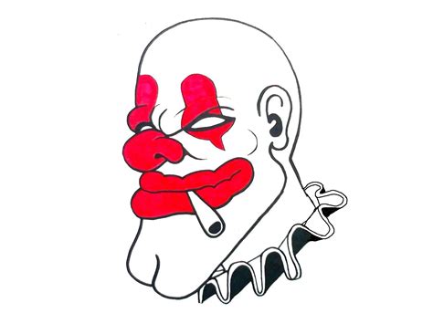 Clown Faces Drawing At Getdrawings Free Download