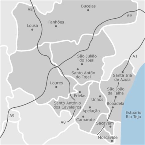 Saint kitts y nevis mapa. Mapa de Loures, Lisboa: casas à venda — idealista