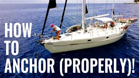 How To Anchor A Sailboat Tips And Advice Sailing Qanda 20 Youtube