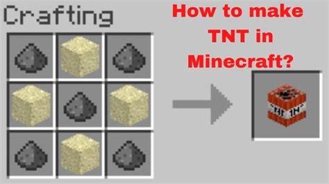 How To Craft And Use Tnt In Minecraft