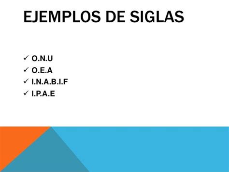 5 Ejemplos De Siglas Chefli