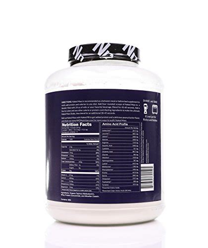 NAKED MASS All Natural Weight Gainer Protein Powder Lb Bulk GMO Free Gluten Free Soy