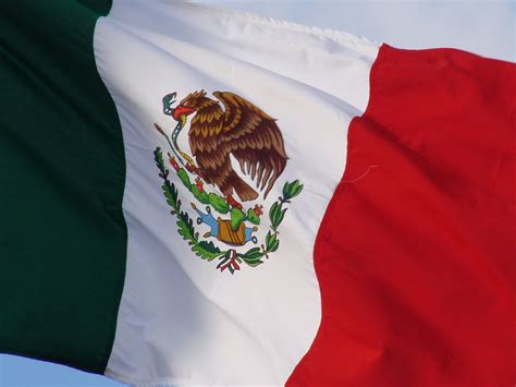 Mexican flag 2 (closeup) Free Stock Photo | FreeImages