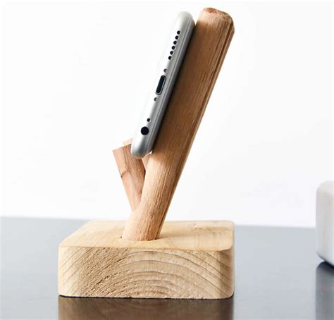 Wood Mobile Phone Stand Smartphone Cell Phone Stand Holder Feelt