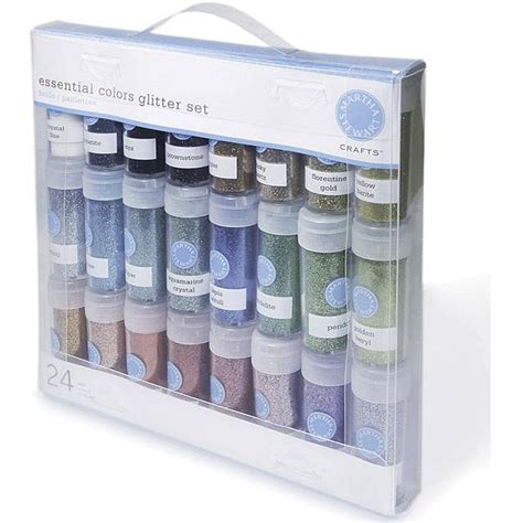 Martha Stewart Essential Colors Glitter Pack Of 24 Overstock