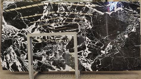 France Calacatta Grand Antique Black Marble Slab From China