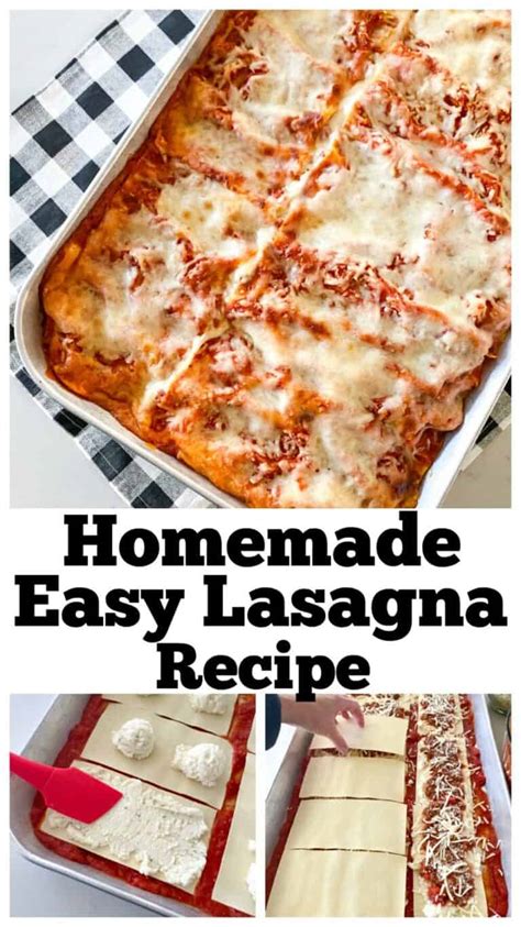 Homemade Easy Lasagna Recipe Picky Palate Homemade Lasagna