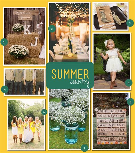 Be inspired and try out new things. Theme Thursday: Summer Country Wedding Theme | Oh, What ...