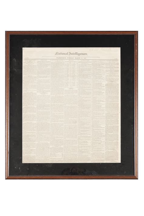 Lot - "NATIONAL INTELLIGENCER" NEWSPAPER - DRED SCOTT