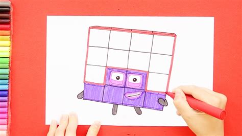 numberblocks how to draw and coloring numberblocks blinks eye my xxx hot girl
