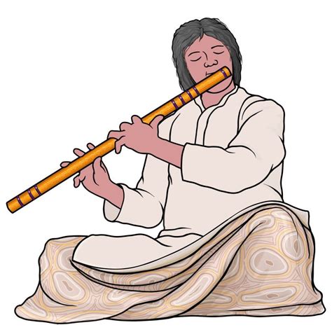 Indian Flute Clipart