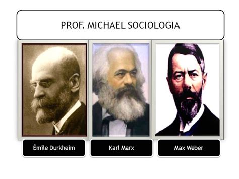 Prof Michael Sociologia Mile Durkheim Karl Marx Max Weber