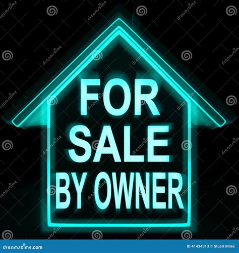 For Sale by Owner Home Means No Commission Stock Illustration