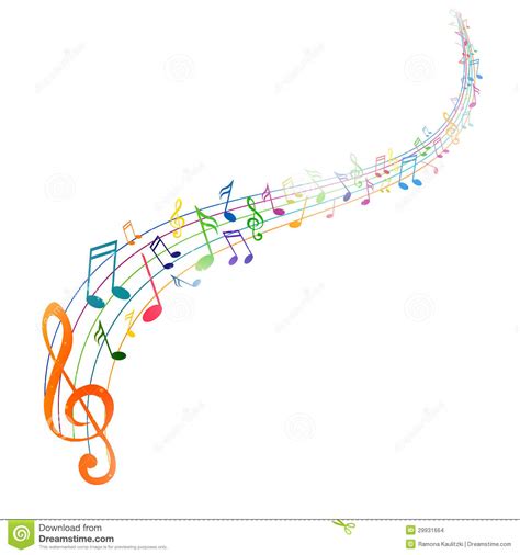 Colorful Musicnotes Stock Images Image 29931664
