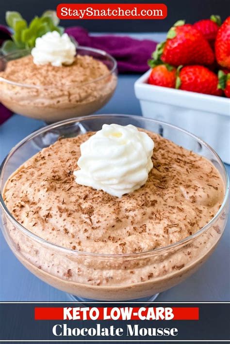 You can enjoy all the that's the only way to get the lumps out. This Easy, Keto Low-Carb Chocolate Mousse Recipe is a quick, grown up fluffy pudding. This no ...