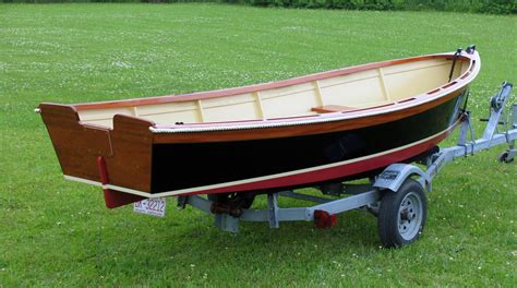 Custom Made 14 Outboard Skiffatkins Design Wooden Boat Building Boat
