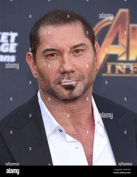 Dave Bautista Attending The World Premiere Of Avengers Infinity War
