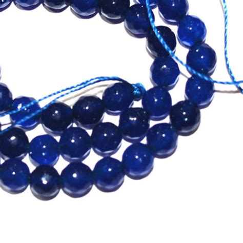 Natural 6mm Faceted Brazil Blue Jade Gemstone Round Loose Beads 15 Strand Ebay
