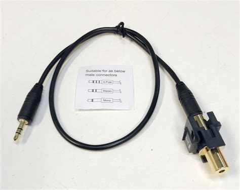 Audio Mini‑jack Connectorinsert With Detachable 50cm Audio Cable