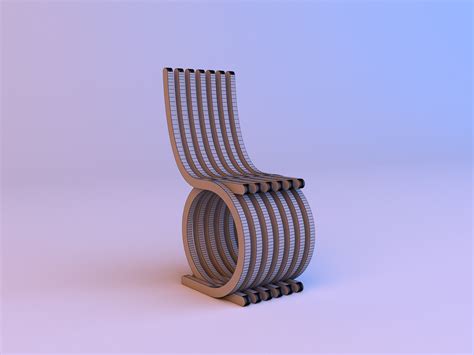 3d Model Black White Plastic Parametric Chair 3d Model Turbosquid 1735981