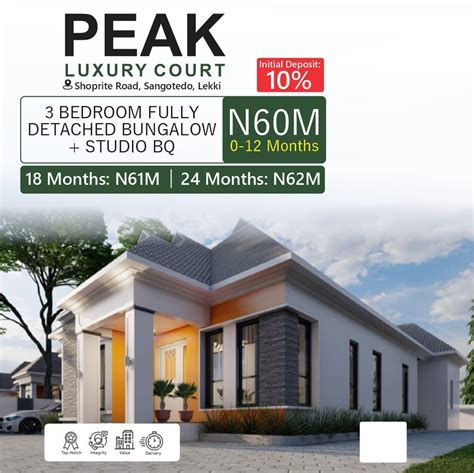 Peak Luxury Court Shoprite Road Sangotedo Lekki