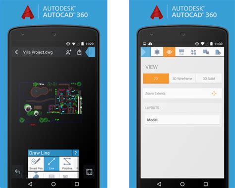 Aplicación Para Móvil Autocad 360 Recursos Interior Autocad Dwg