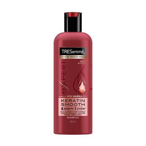 When doing keratin treatment for curly hair, stylists usually give some passes with a flat iron to ensure that the coarse strands are tamed. TRESemmé Keratin Hair Shampoo | Keratin Ultimate Smooth ...