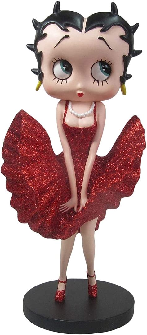 Betty Boop Cool Breeze Red Glitter Dress 32cm Collectable Figurine