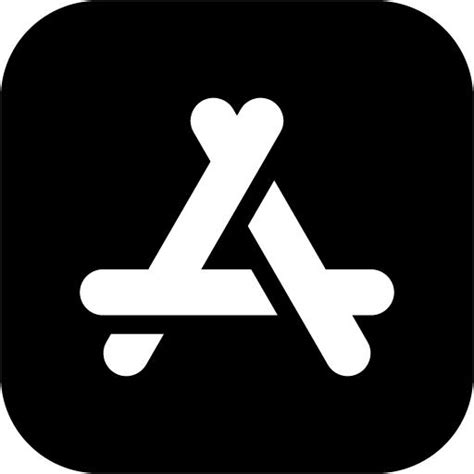 Black App Store 2 Icon Free Black Site Logo Icons
