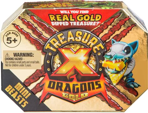 Treasure X 41512 Dragons Gold Mini Beast Pack Styles Vary Multi