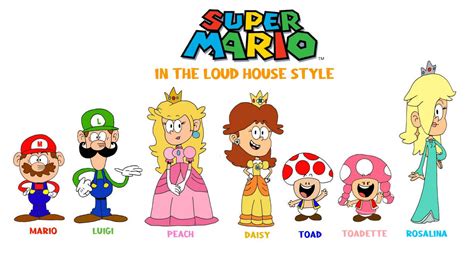 Super Mario Characters In The Loud House Style By Dwaneman On Deviantart
