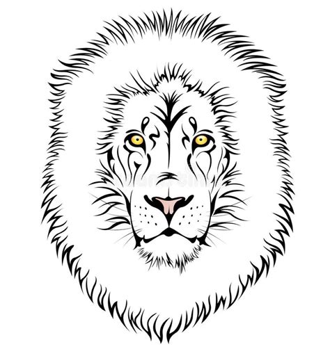 A Lion Head Stock Vector Illustration Of Mascot Lions 32285579