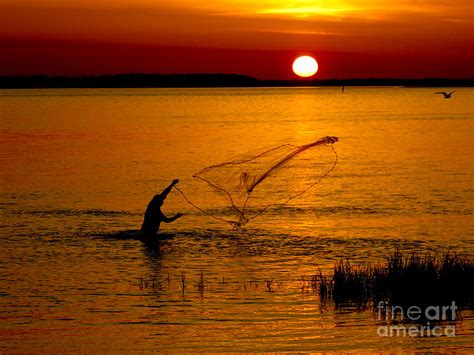Sunset Fisherman Photograph By Scott Moore
