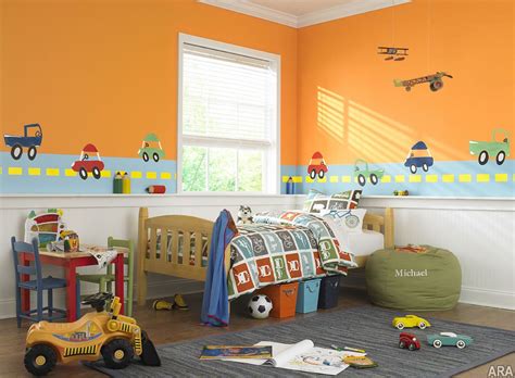 Maybe you would like to learn more about one of these? Warm Orange and White Themed Kids Room Paint Ideas with ...
