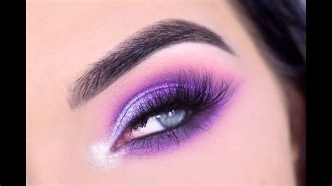 Huda Beauty Gemstone Obsessions Purple Eye Makeup Tutorial Youtube