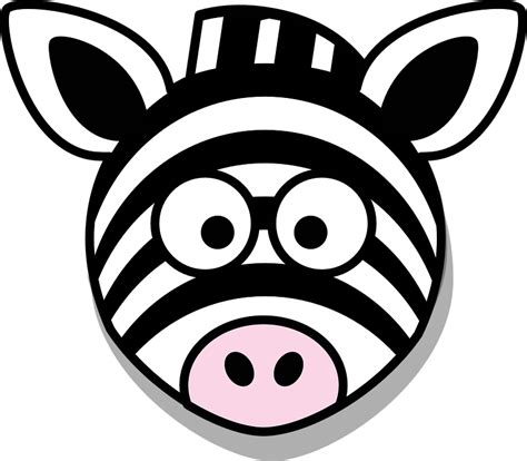 Zebra Head Stupid · Free Vector Graphic On Pixabay