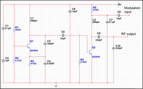Basic Low Power Am Transmitter Circuit Schematic Diagram