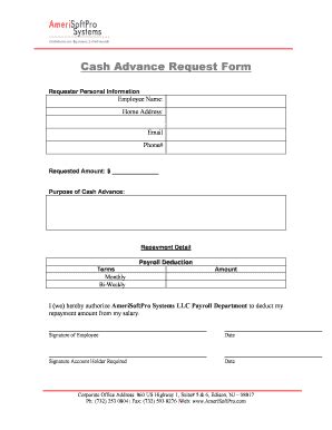 Cash Advance Template Excel Complete With Ease AirSlate SignNow
