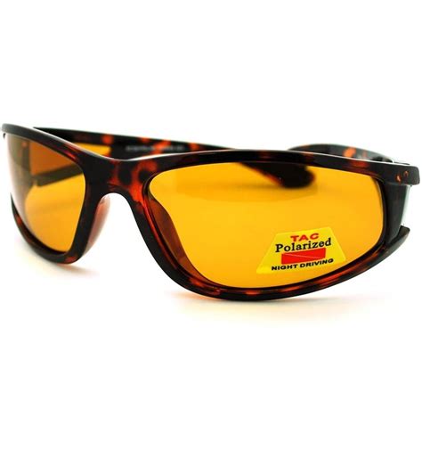 Polarized Lens Mens Wrap Around Sports Sunglasses Tortoise C0186gixw0u Sports Sunglasses