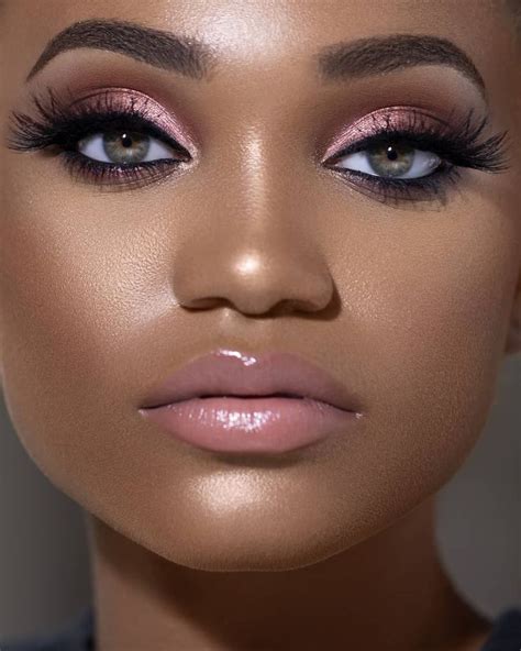 Natural Makeup For Black Women Natural Makeup Flawless Makeup Dark Skin Makeup Eye Makeup