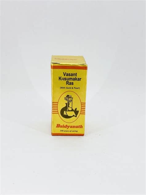 Baidyanath Vasant Kusumakar Ras With Gold And Pearl Ayuttam Herbs